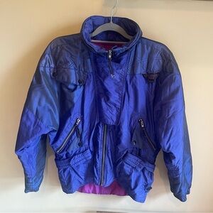 Vintage 80s Mountain Goat Ski Jacket. Size Medium Purple. Great Vintage Cond…